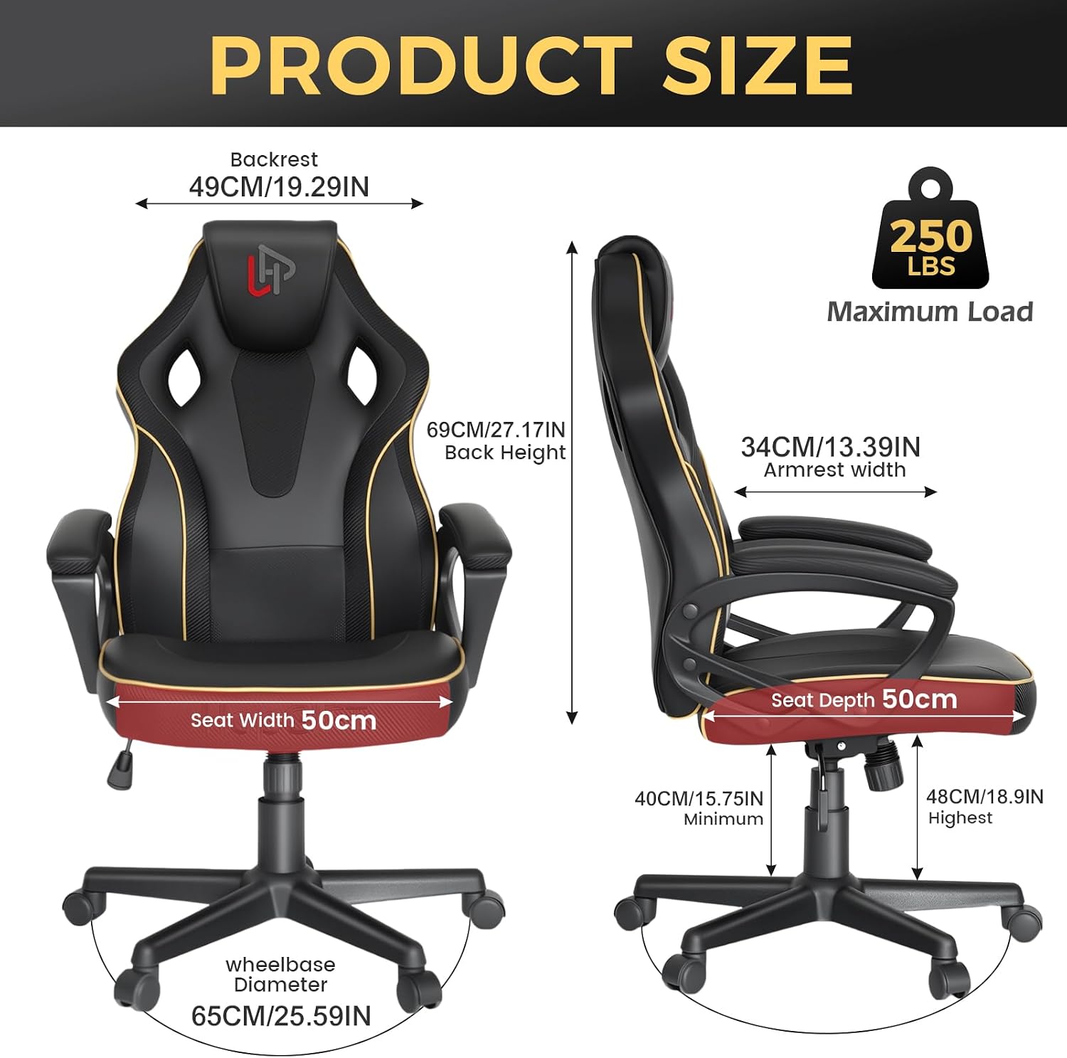 HapGIFT Gaming Chair, Ergonomi - đánh giá và giá Video Gaming & Esports Usd Acc