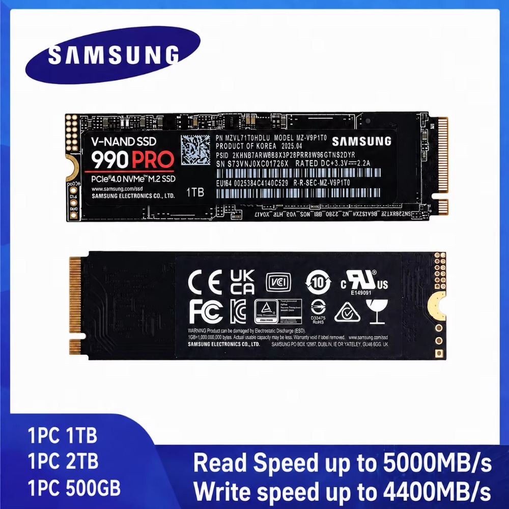 SAMSUNG 990 PRO M.2 2280 NVMe  - đánh giá và giá Samsung Ssd 990 Pro