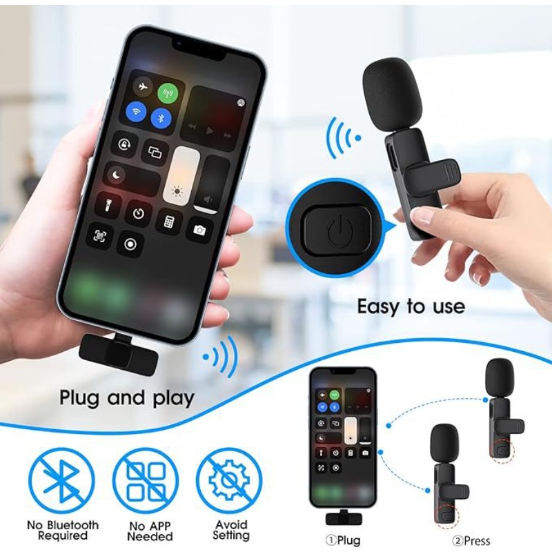 Wireless Lavalier Microphone 2 - đánh giá và giá Video Gaming & Esports Usd Acc